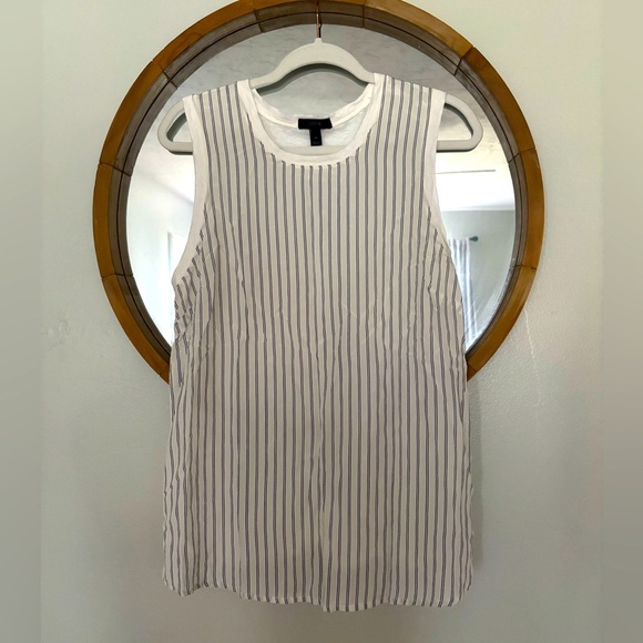 J. Crew Woman’s Sleeveless Silk Linen Top Size Medium - Picture 1 of 5
